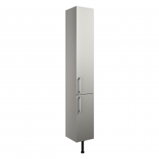 Signature Oslo Floor Standing 2-Door Tall Unit 300mm Wide - Light Grey Gloss