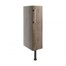 Signature Oslo Floor Standing 1-Door Toilet Roll Unit 200mm Wide - Nebraska Oak