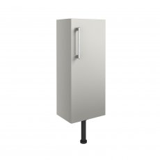 Signature Oslo Floor Standing 1-Door Slim Base Unit 300mm Wide - Light Grey Gloss