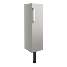 Signature Oslo Floor Standing 1-Door Slim Base Unit 200mm Wide - Light Grey Gloss