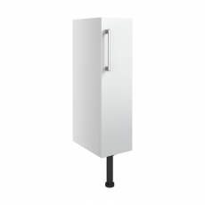 Signature Oslo Floor Standing 1-Door Toilet Roll Unit 200mm Wide - White Gloss