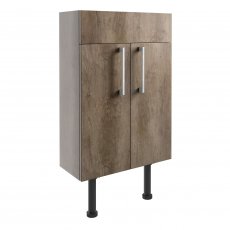Signature Oslo Floor Standing 2-Door Slim Vanity Unit 500mm Wide - Nebraska Oak