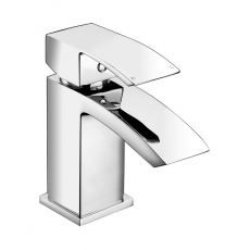 Signature Pilot Mono Cloakroom Basin Mixer Tap Single Handle with Waste - Chrome