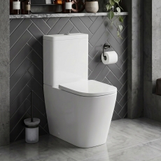 Signature Poseidon Rimless Fully Back to Wall Close Coupled Toilet (inc Soft Close Seat)