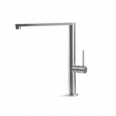 Prima+ Tiber Single Lever Flat Kitchen Sink Mixer Tap - Stainless Steel