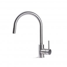 Prima+ Tiber Pull Out Single Lever Kitchen Sink Mixer Tap - Stainless Steel