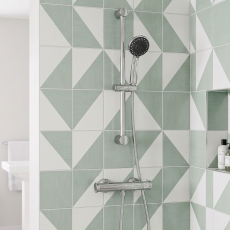 Signature Pure Low Pressure Thermostatic Bar Mixer Shower with Shower Kit - Chrome