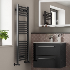 Signature Premier Square Bar Heated Ladder Towel Rail