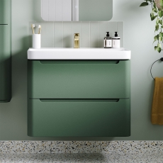 Signature Randers 800mm 2-Drawer Wall Hung Vanity Unit