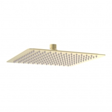Signature React Ultraslim Square Shower Head 250mm x 250mm - Brushed Brass