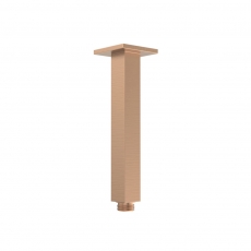 Signature React Square Ceiling Mounted Shower Arm 180mm Length - Brushed Bronze