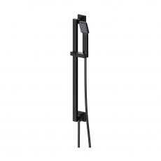 Signature Reflex Square Shower Slide Rail Kit with Single Function Handset - Matt Black