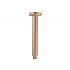 Signature Reflex Round Ceiling Mounted Shower Arm 180mm Length - Brushed Bronze