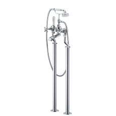 Signature Roma Freestanding Bath Shower Mixer Tap with Shower Kit - Chrome