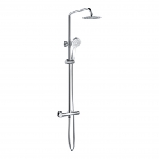 Signature Momentum Thermostatic Bar Mixer Shower with Shower Kit and Fixed Head - Chrome