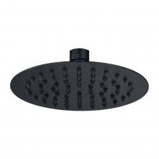 Signature Reflex Round Ultraslim Shower Head 200mm Diameter - Matt Black