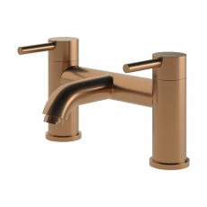 Signature Sail Bath Filler Tap Pillar Mounted - Brushed Bronze