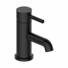 Signature Sail Basin Mixer Tap Single Handle with Click Clack Waste - Matt Black
