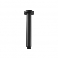 Signature Round Ceiling Mounted Shower Arm 180mm Length - Matt Black