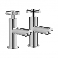 Signature Scope Basin Taps Pair - Chrome