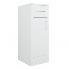 Signature Skyline Storage Unit 1-Drawer and 1-Door 300mm Wide - Gloss White