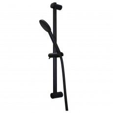 Vema Timea Round Shower Slide Rail Kit with Handset - Black