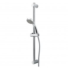 Vema Timea Round Shower Slide Rail Kit with Handset - Chrome