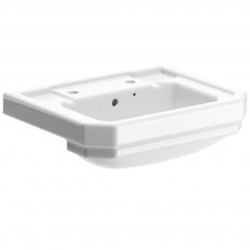 Signature Traditional Semi-Recessed Basin 550mm Wide - 2 Tap Hole