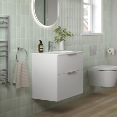 Signature Umea 800mm 2-Drawer Wall Hung Vanity Unit