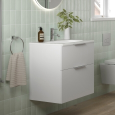 Signature Umea 800mm 2-Drawer Wall Hung Vanity Unit