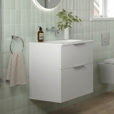 Signature Umea 600mm 2-Drawer Wall Hung Vanity Unit