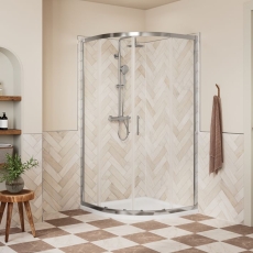 Signature Verve 2-Door Quadrant Shower Enclosure - 6mm Glass