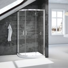 Merlyn Vivid Boost Loft 2-Door Quadrant Shower Enclosure 800mm x 800mm - 6mm Glass