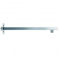 Delphi Square Wall Mounted Shower Arm 380mm Length - Chrome