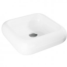 Delphi Squeble Sit-On Countertop Basin 460mm Wide White - 0 Tap Hole