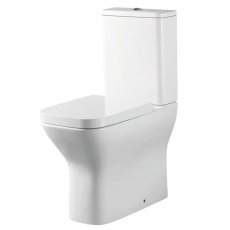 Delphi Versa Closed Back Comfort Height Rimless Close Coupled Toilet with Push Button Cistern - Soft Close Seat