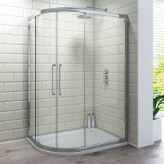 Delphi Vodas 6+ 2-Door Offset Quadrant Shower Enclosure - 6mm Glass