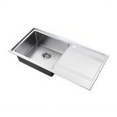 The 1810 Company Bordouno 100i 1 Bowl Kitchen Sink - Left Handed