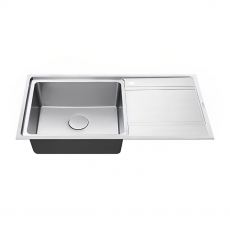 The 1810 Company Bordouno 100i 1 Bowl Kitchen Sink - Left Handed