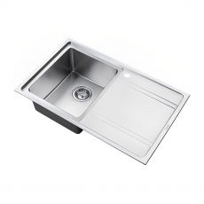 The 1810 Company Bordouno 800i 1 Bowl Kitchen Sink - Left Handed
