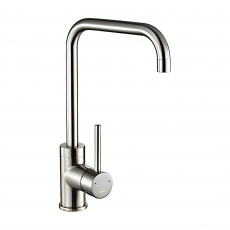 The 1810 Company Cascata Square Spout Kitchen Sink Mixer Tap - Brushed Steel