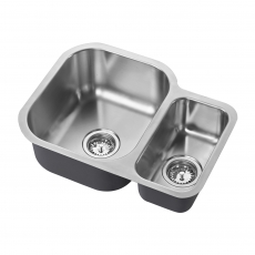 The 1810 Company Etroduo 589/450U 1.5 Bowl Undermount Kitchen Sink - Left Handed