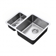 The 1810 Company Luxsoplusduo25 160/340U 1.5 Bowl Kitchen Sink - Right Handed