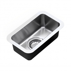 The 1810 Company Luxsoplusuno25 160U 1.0 Bowl Undermount Kitchen Sink - Stainless Steel