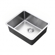 The 1810 Company Luxsoplusuno25 500U 1.0 Bowl Undermount Kitchen Sink - Stainless Steel
