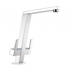 The 1810 Company Pendenza Double Lever Kitchen Sink Mixer Tap - Chrome