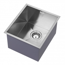 The 1810 Company Zenuno 340U DEEP 1.0 Bowl Undermount Kitchen Sink - Stainless Steel