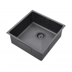 The 1810 Company Zenuno15 400U 1.0 Bowl Undermount Kitchen Sink - Gun Metal
