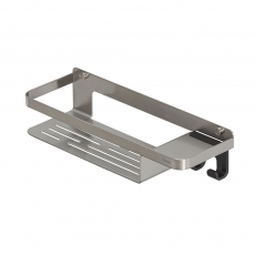 Tiger Caddy Shower Basket with Towel Hook 320mm - Brushed Stainless Steel