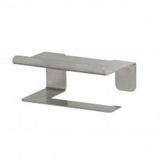 Tiger Colar Toilet Roll Holder with Shelf - Brushed Stainless Steel